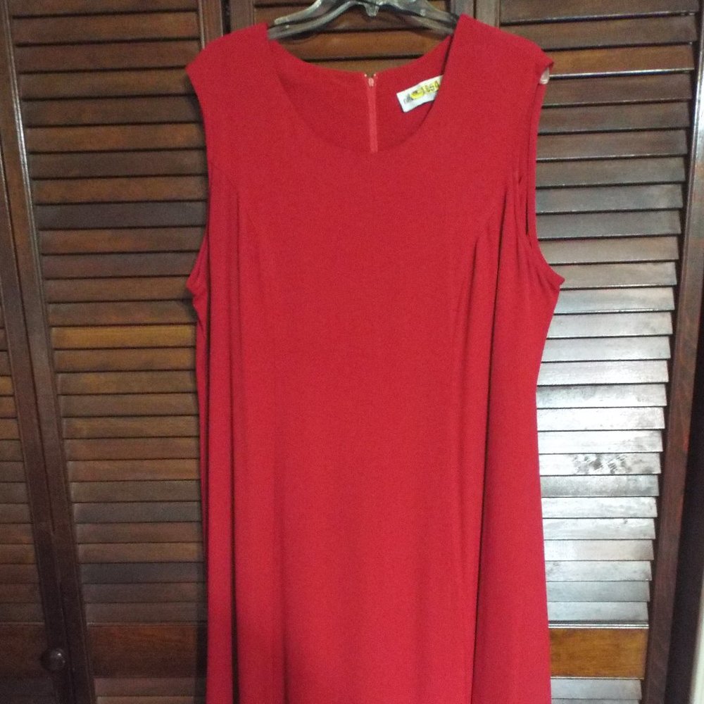 Bright Red Two Piece Dress Outfit
